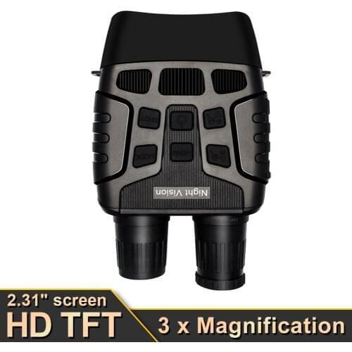 Night Vision Device Binoculars 300 Yards DigitaI R Telescope Zoom Optics with 2.31' Screen Photos Video Recording Hunting Camera