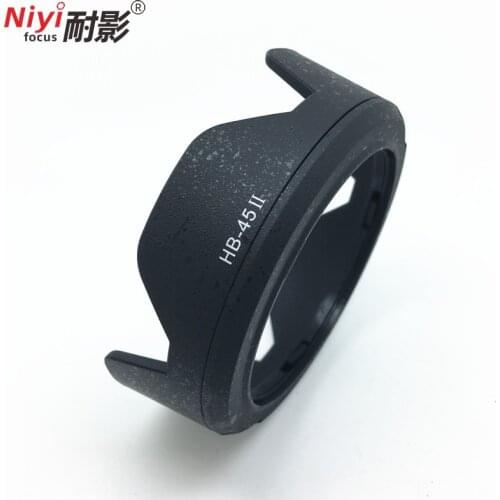 1pcs HB-45II Camera Bayonet petal Lens Hood Reversible suit for nik&n AF-S DX 18-55mm f/3.5-5.6G VR Lens SLR hood