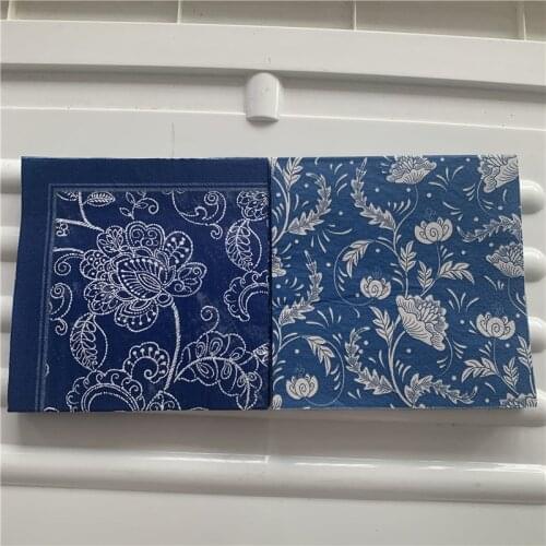 Decoupage wedding servilletas vintage elegant napkins paper tissue printed flowers pattern striped birthday party decor 20 3-pl