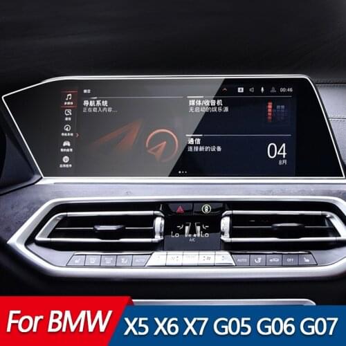 For BMW X5 X6 X7 G05 G06 G07 2019 2020 Tempered Glass Car GPS Navigation Screen Protector Film
