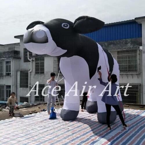 Giant inflatable milk cow balloon cattle for promotion inflatable cow for farm advertisement