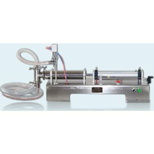 5-100ml Single head horizontal pneumatic liquid Filler for shampoo, water + Manual Stainless Steel Sausage Stuffer Filler 3L