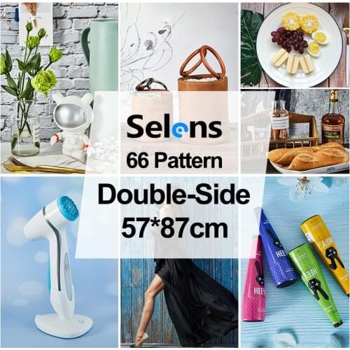 [Buy 3 Get 1 Free] 57X87cm Photography Backdrop 2 Sided Photo Background Wood Grain Waterproof Backdrops Paper For Studio Photo