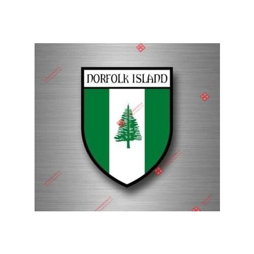 Hot Sell Personality Sticker Decal Souvenir Car Coat Arms Shield City Travel Australia Norfolk Island Decorative Car Styling