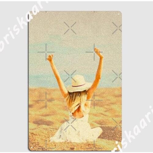 Take Me To The Beach Metal Plaque Poster pub Plaques create Wall Tin sign Poster
