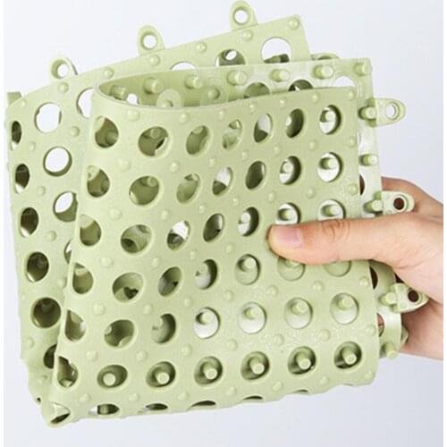 Non-slip Bath Mats PVC Anti-skid Bath Mat Soft Bathroom Massage Mat Suction Cup Shower Mat Carpet Home Floor Pad 30x30cm