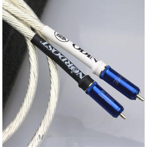 NORDOST ODIN 2nd Generation Flagship Pure Silver RCA Audio Cable HIFI Audio Amplifier Double Lotus Signal Cable