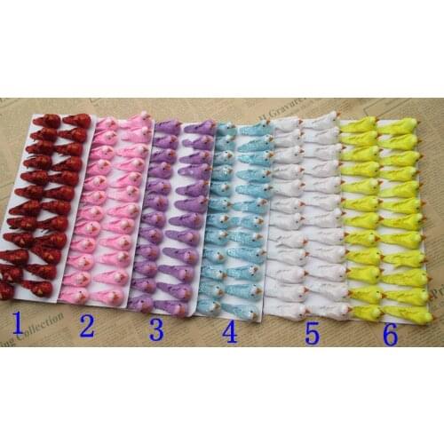 Wholesale 42*20mm multicolor foam birds Ornament /diy 24pcs/lot wedding decoration/gift decoration 4721