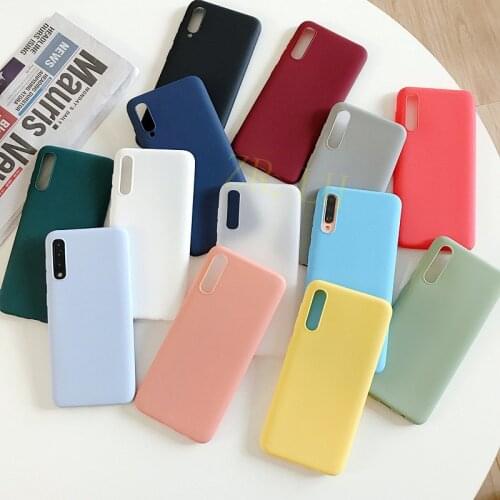 Silicone Case For Samsung Galaxy A71 A51 A52 A72 A32 A42 5G A50 A42 Solid TPU Candy A31 A7 2018 A20E A20S A10 A41 Cases Cover