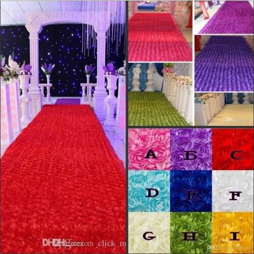 Wedding Table Decorations Background Wedding Favors 3D Rose Petal Carpet Aisle Runner For Wedding Party Decoration Supplies Free
