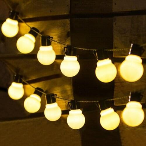 Thrisdar 5M 10M Outdoor Globe Festoon Bulb String Light 110V 220V Wedding Party Christmas Globe Fairy String Garland Light