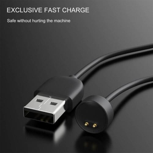 50cm USB Charger Cable Magnetic Fast Charging TPE Silicone Smartwatch Charger Cable for Xiaomi Mi Band 6/5