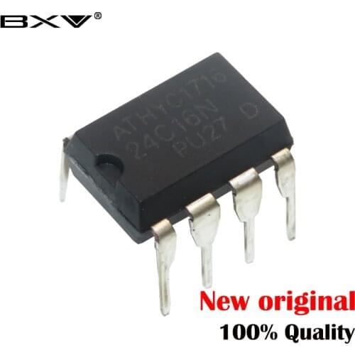 10piece) AT24C16N 24C16N 24C16 AT24N16 DIP-8 EEPROM (2048x8) 16K 1.8-5.5 new original