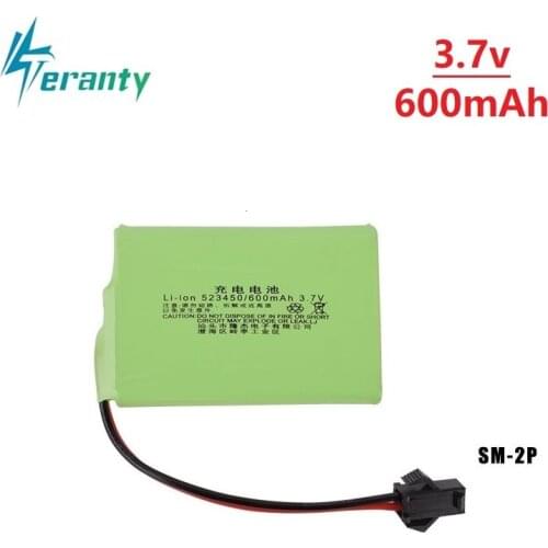 3.7V 600mAh 523450 li-ion Battery for K9 Remote control electric dinosaur toys RC leaning machine Hand drum battery 1Piece