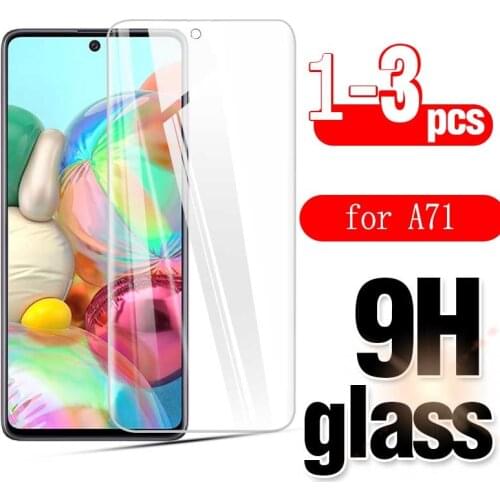 3Pcs/1pcs for Samsung Galaxy A71 Tempered Glass Film Screen Protector for Samsung A71 Protective Glass Film Scratch resistant