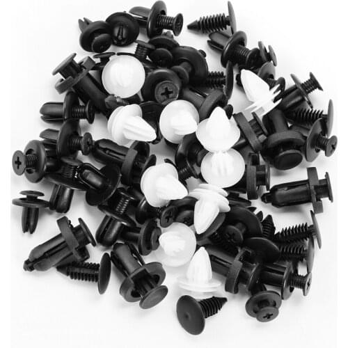 60pcs Mixed Auto Fastener Clip Push Retainer Pin Rivet for Seat Leon Ibiza cupra Altea for vw passat b5 b6 golf skoda octavia