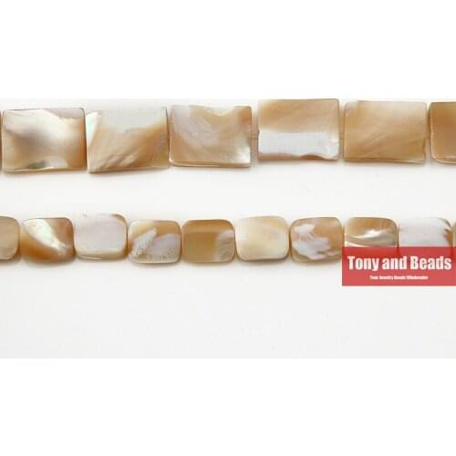 9th Aug Natural Brown Trochus Sea Shell Rectangle Loose Beads 8x10 12x16MM Pick Size For Jewelry Making