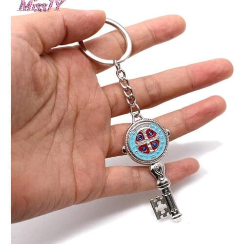 Saint Benedict Keychain Car Keychain Christian Jesus Cross Car Keychain