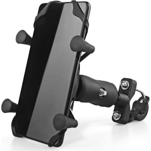 3.5-6.3 inch Motorcycle Handlebar Bike Mobile Cell Phone Mount Holder Support Bicycle Silicone Phone Stand For Smartphone GPS