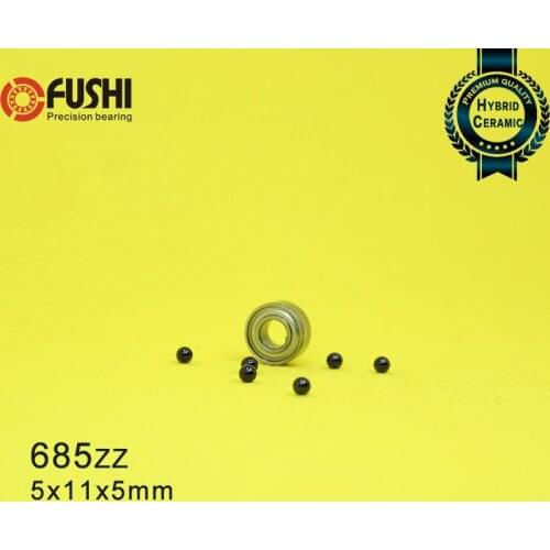 685 Hybrid Ceramic Bearing 5*11*5 mm ABEC-1 ( 1 PC) Industry Motor Spindle 685HC Hybrids Si3N4 Ball Bearings 3NC 685ZZ