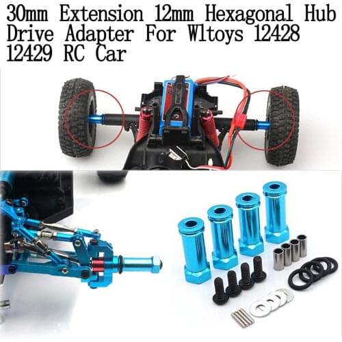 HIINST 30mm Extension 12mm Hexagonal Hub Drive Adapter For Wltoy 12428 12429 Rc Car toys Accessories Rc upgrade Parts Trx4 Servo