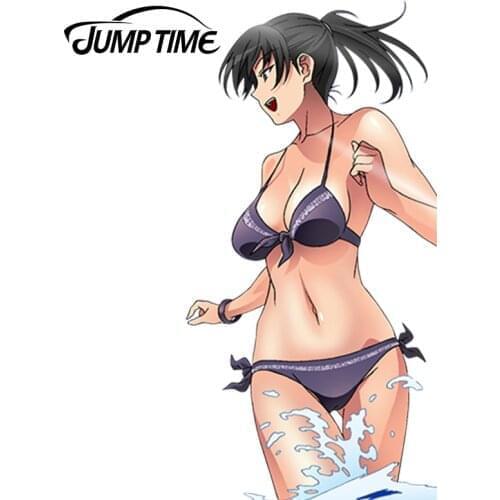 JumpTime 13cm x 6.3cm 3D Sexy Car Stying Tsukahara Hibiki Anime Car Window Decal JDM Car Sticker Sexy Graphic