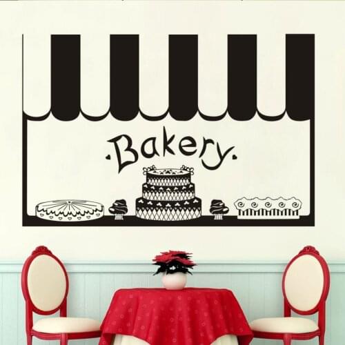 Creative Cake Bakery Wall Sticker Home Decoration Vinyl Art Wall Decals Adhesive Stickers On The Kitchen