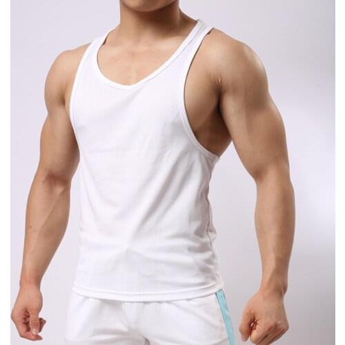 Men Tank Top Sleeveless T-shirts Maillot Fitness Gyms Muscle Bodybuilding Casual Undershirts Streetwear Debardeur Male Sleepwear