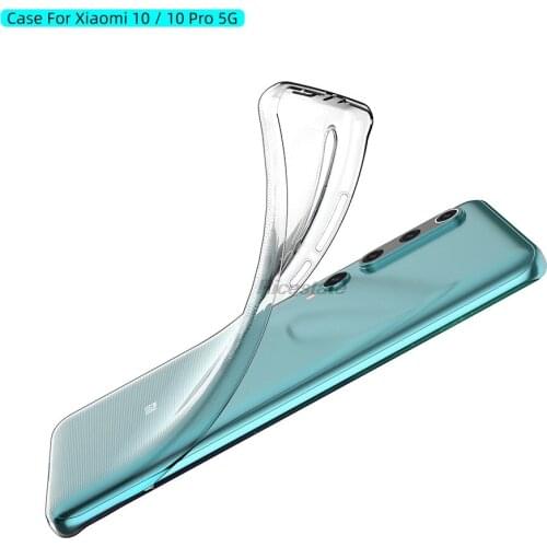 Clear Case for Xiaomi Mi 10 Mi10 Pro 5G Phone Transparent Soft TPU Shockproof Case Xiaomi Mi10 Mi 10 Pro 5G Protection Cover