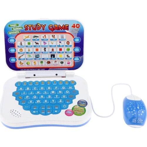 Multifunction Bilingual Learning Machine, Children Mini Laptop Computer Toy Early Educational Toys for Baby