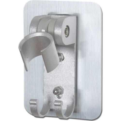 Wall Gel Mounted Shower Head Stand Bracket Holder Hand Held Bathroom Shower Head Holder Fitting Portable Bathroom Accessories