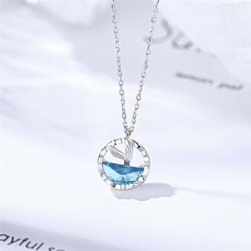 Necklace Fashion Gift Jewlery Wedding Mermaid Tail Pendant Women