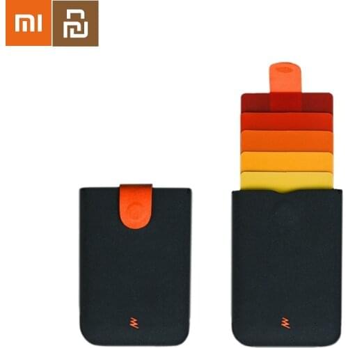 Xiaomi Youpin DAX V2 Mini Portable Slim Wallet Card Holders ID Credit Card Holder Protector Gradient Wallet Business Cards Case