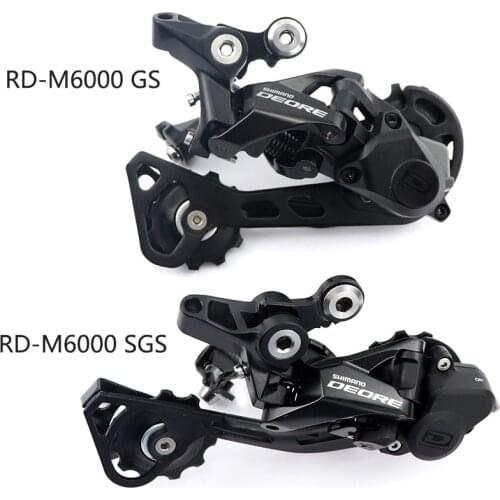 Shimano MTB DEORE RD-M6000 Rear derailleur SGS GS Long and Middle Cage 10Speed black mountain bikes parts