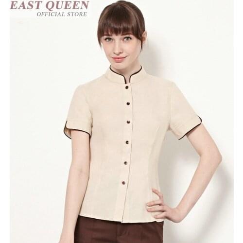 Chinese waiter uniforms spa salon beauty hotel waiter clothes work wear uniform restaurant waiter uniform coffee shop FF634 A