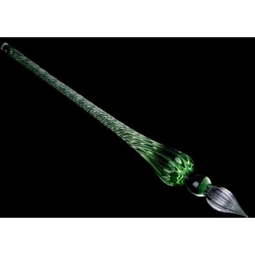 Vintage Glass Dip Dipping Pen Signature Filling Ink Fountain Pens With Gift Box