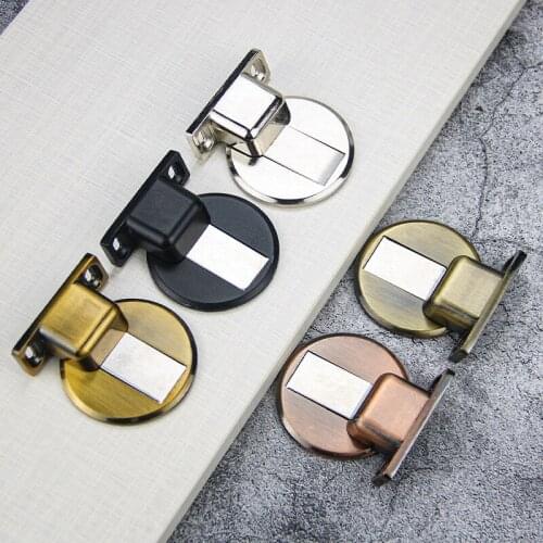 1pcs Stainless Steel Magnetic Door Stops Door Stopper Hidden Door Holders Catch Floor Nail-free Doorstop Furniture Hardware