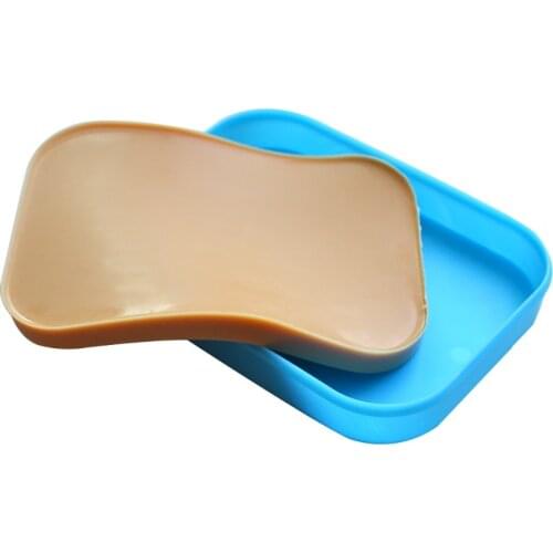 1Pc Large Premium 1-Layer Suture Practice Pads Human Skin Model Nursing Silicone Module For Doctors Training 15cm*11cm*1.2cm