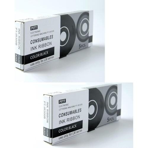 10PK Max INK RIBBON LM-IR300B compatible MAX LETATWIN Cable ID Printer Electronic Lettering Machine LM-370E LM-380A LM-390A/PC