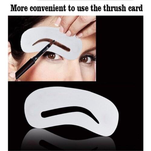 3-piece Set of Eyebrow Card Thrush Card Threading Word Eyebrow Makeup Tool Threading Artifact Thrush Auxiliary Card Eyebrow Mold