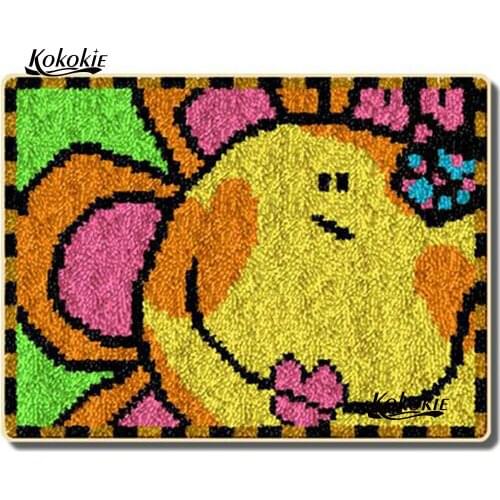 3d crochet tapis latch hook rug canvas printing for carpet accessories diy tapijt foamiran for needlework knooppakket
