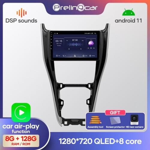 Prelingcar Android 10 NO DVD 2 Din Car Radio Multimedia Video Player Navigation GPS For Toyota harrier Octa-Core 4+64G 2.5D DSP