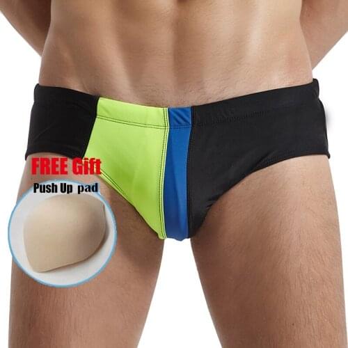 Free Shippinng 2018 New Swimwear Men low Waist Sexy Mens Swim Briefs Waterproof Mens swimming trunks Beach Shorts Swimsuit Men