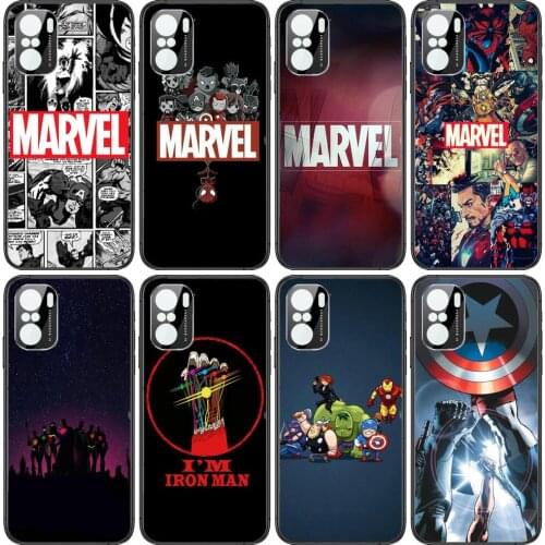 Comics Marvel Atlas Phone Case For xiaomi redmi POCO F1 F2 F3 X3 Pro M3 9C 10T Lite NFC Anime Black Cover Silicone Back Prett mi