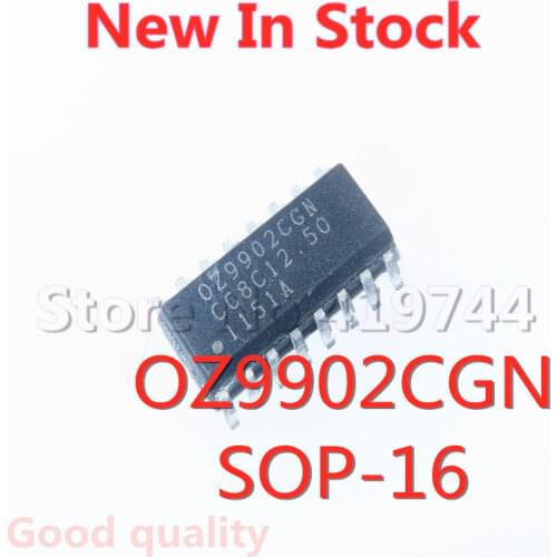 5PCS/LOT OZ9902CGN OZ9902 SOP-16 SMD LCD power chip In Stock NEW original IC