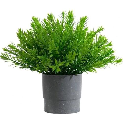 Simulation Grass No Watering Decorative Green Fadeless PVC Durable Artificial Bonsai Plants Home Decoration