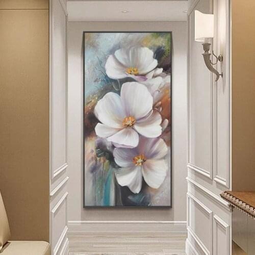 Nordic Vintage Flowers Canvas Painting Posters Wall Art Pictures Modern For Living Room Bedroom Aisle Home Decor No Frame