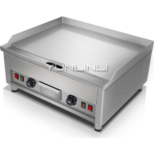 Commercial Electric Griddle Double Temperature Control Teppanyaki Equipment Multifunctional Electric Grill Pan EG650D-16