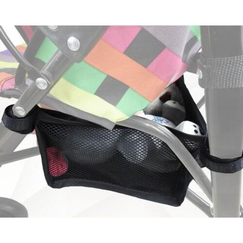 HX5D Baby Stroller Basket Newborn Stroller Hanging Basket Pram Bottom Organizer Bag