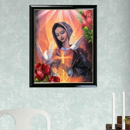 Golden panno diy Diamond Painting Religious of the Virgin Gift Home Decoration icons Series Diamond Embroidery Painting 09